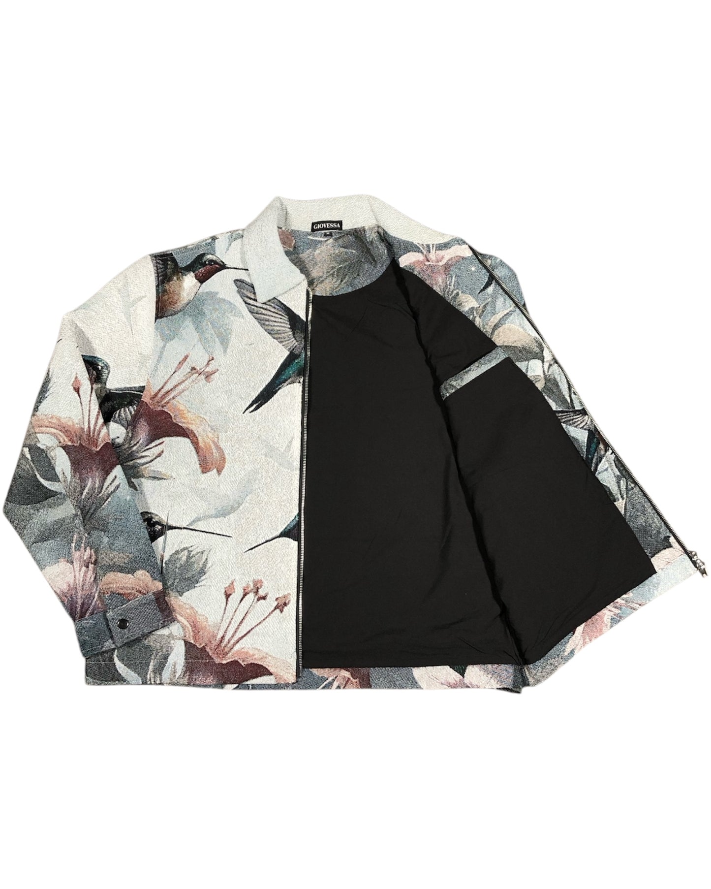 GIOVESSA HUMMINGBIRD TAPESTRY JACKET INSIDE POCKET