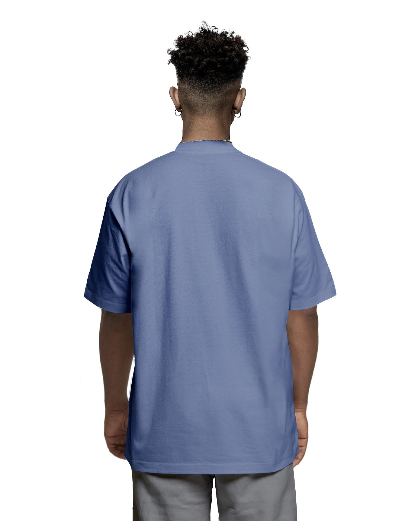 GIOVESSA ORIGINAL OVERSIZED BOXY TEE AZURE BACK
