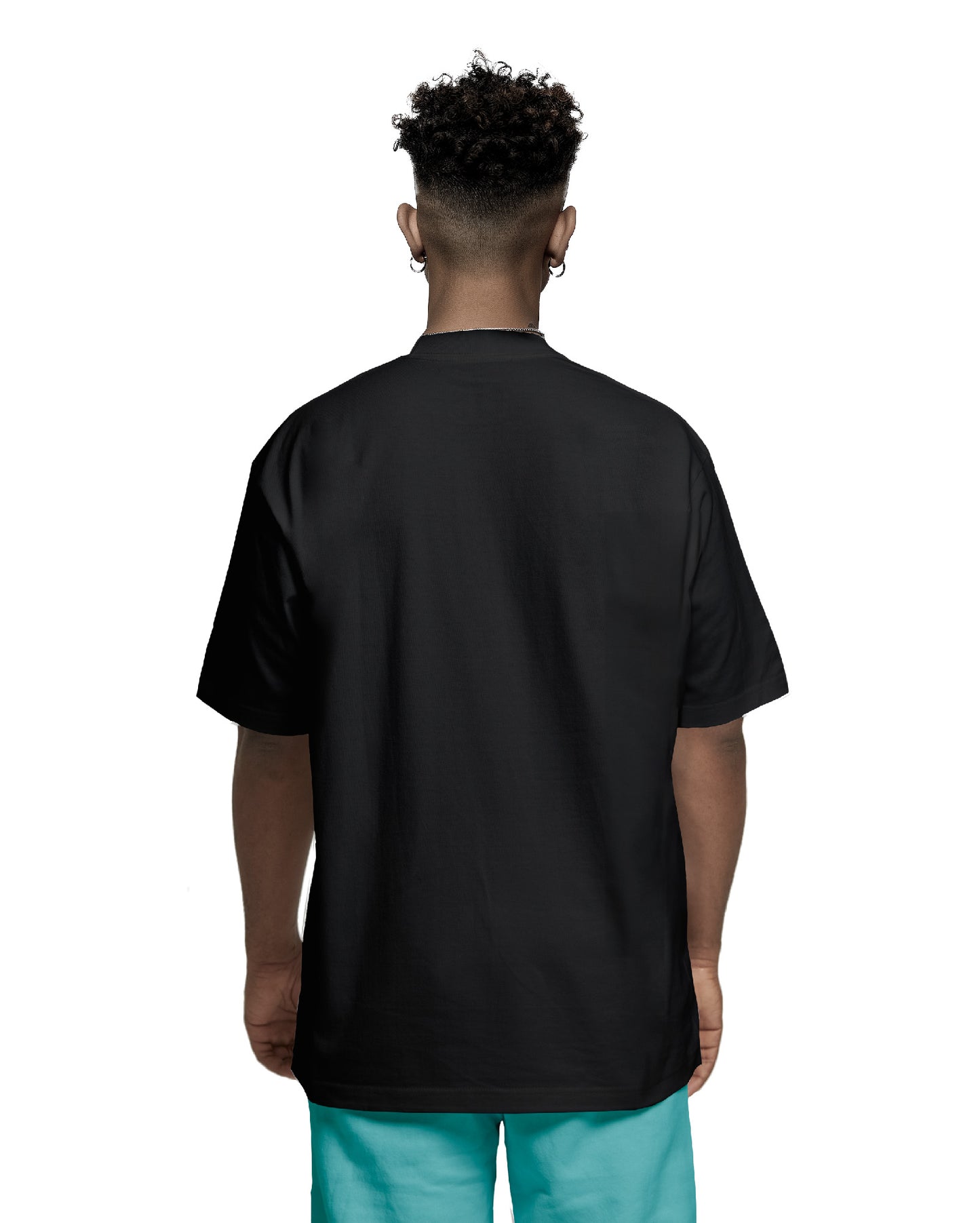 KAME HOUSE OVERSIZED BOXY TEE BLACK BACK
