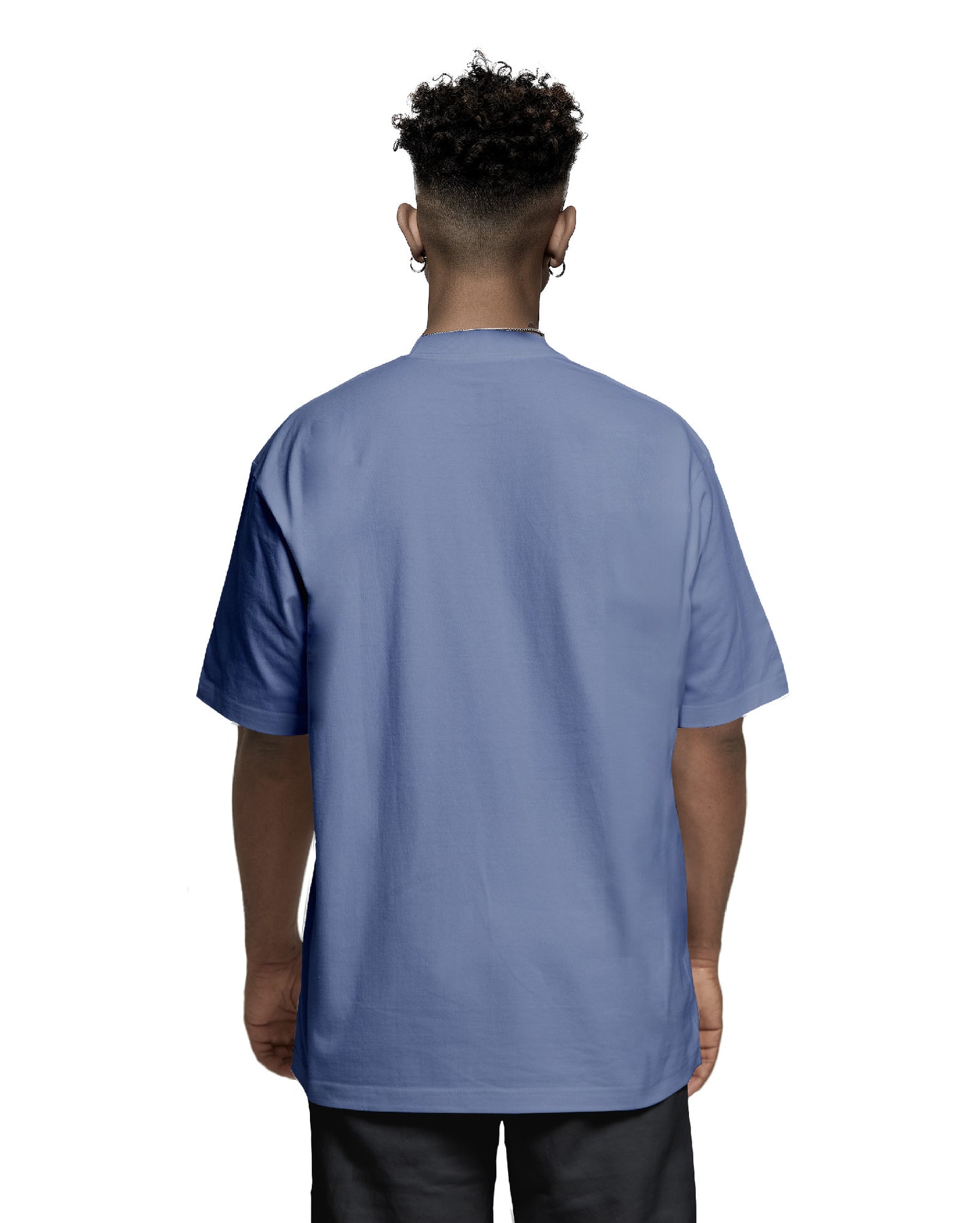 STEPH CURRY OVERSIZED BOXY TEE AZURE BACK
