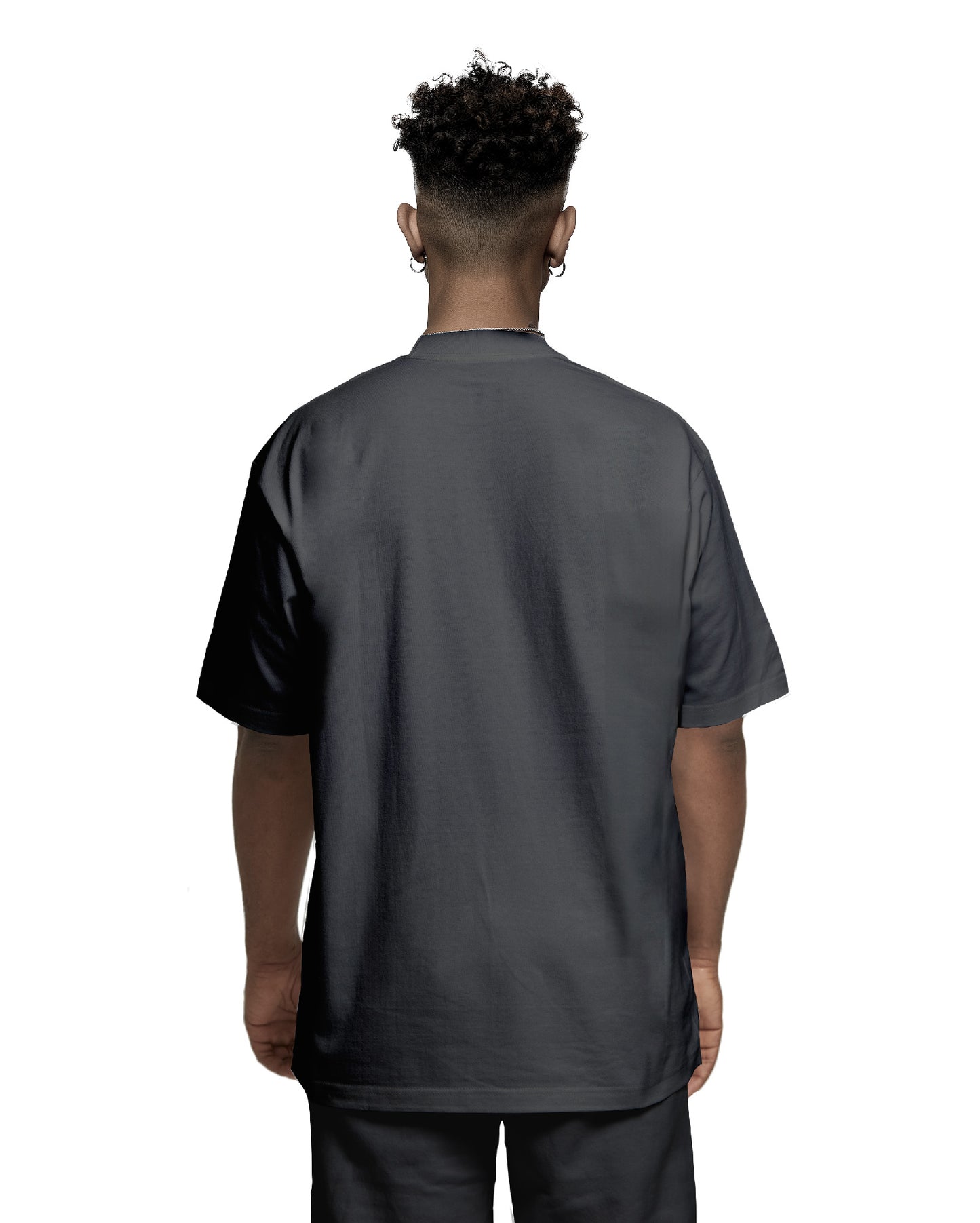 STEPH CURRY OVERSIZED BOXY TEE DARK GREY BACK