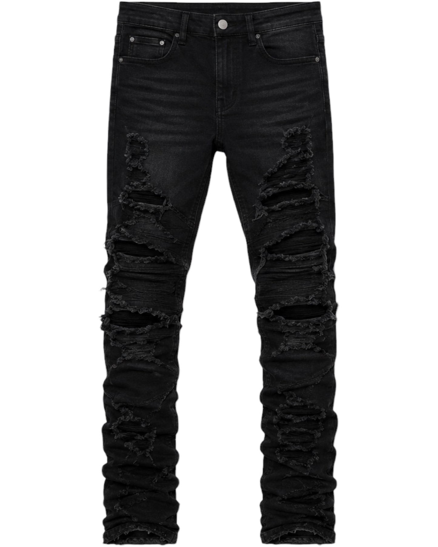 BLACKOUT STACKED DENIM