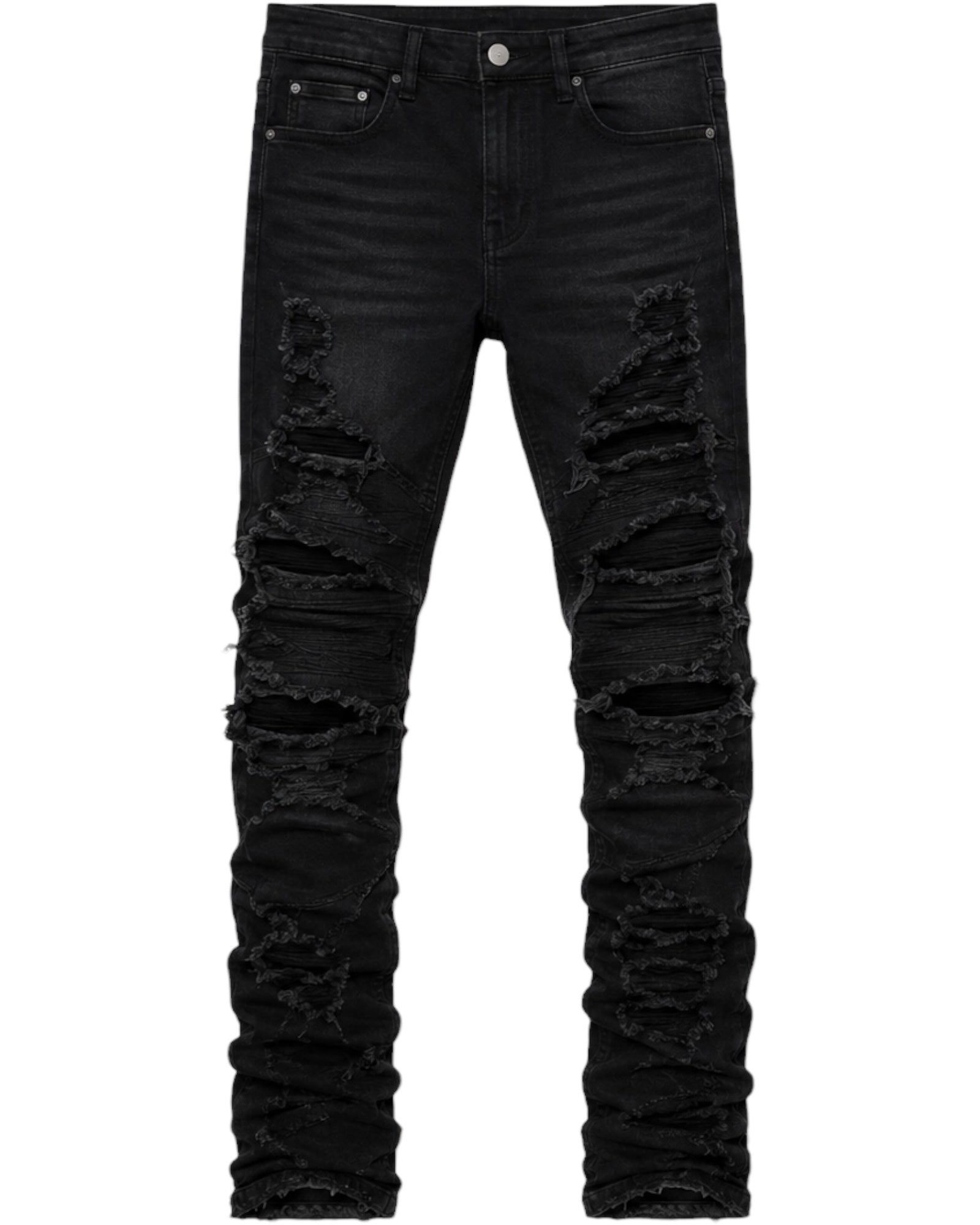 BLACKOUT STACKED DENIM