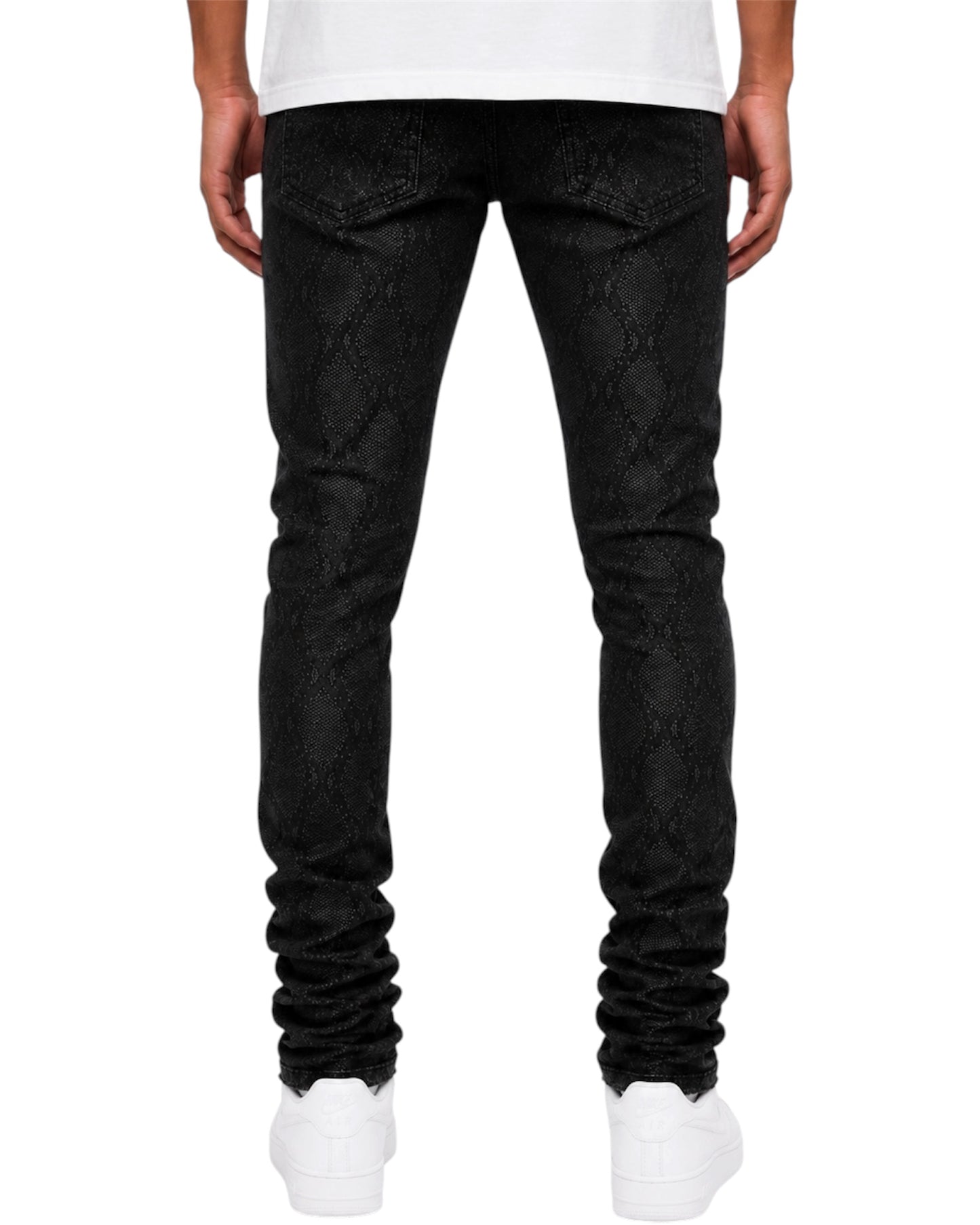 BLACK VIPER STACKED DENIM BACK