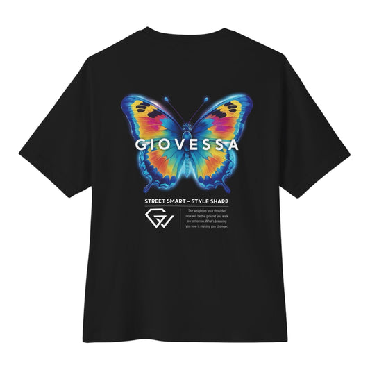 BUTTERFLY OS BOXY TEE BLACK BACK