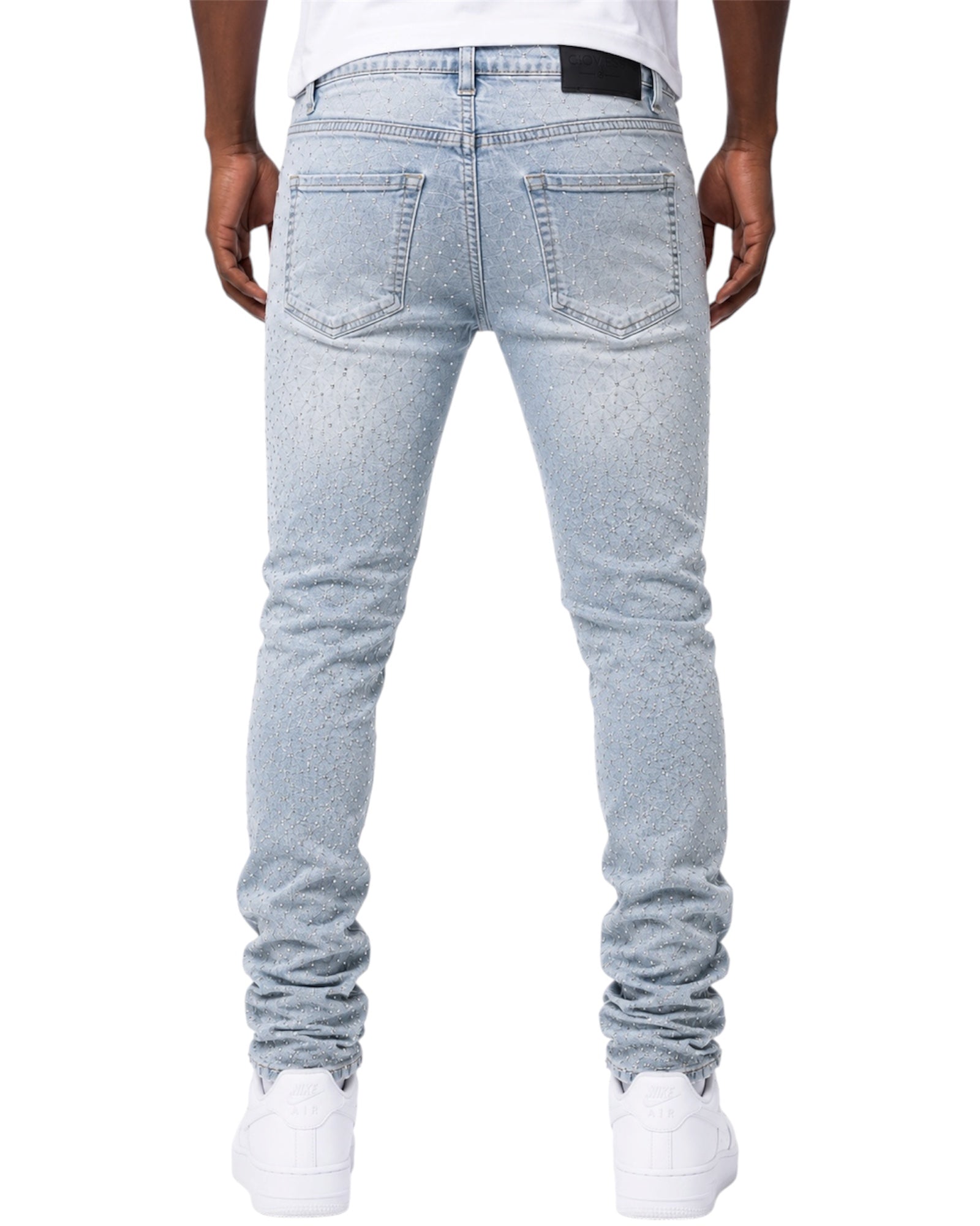 DIAMOND DUST STACKED DENIM back