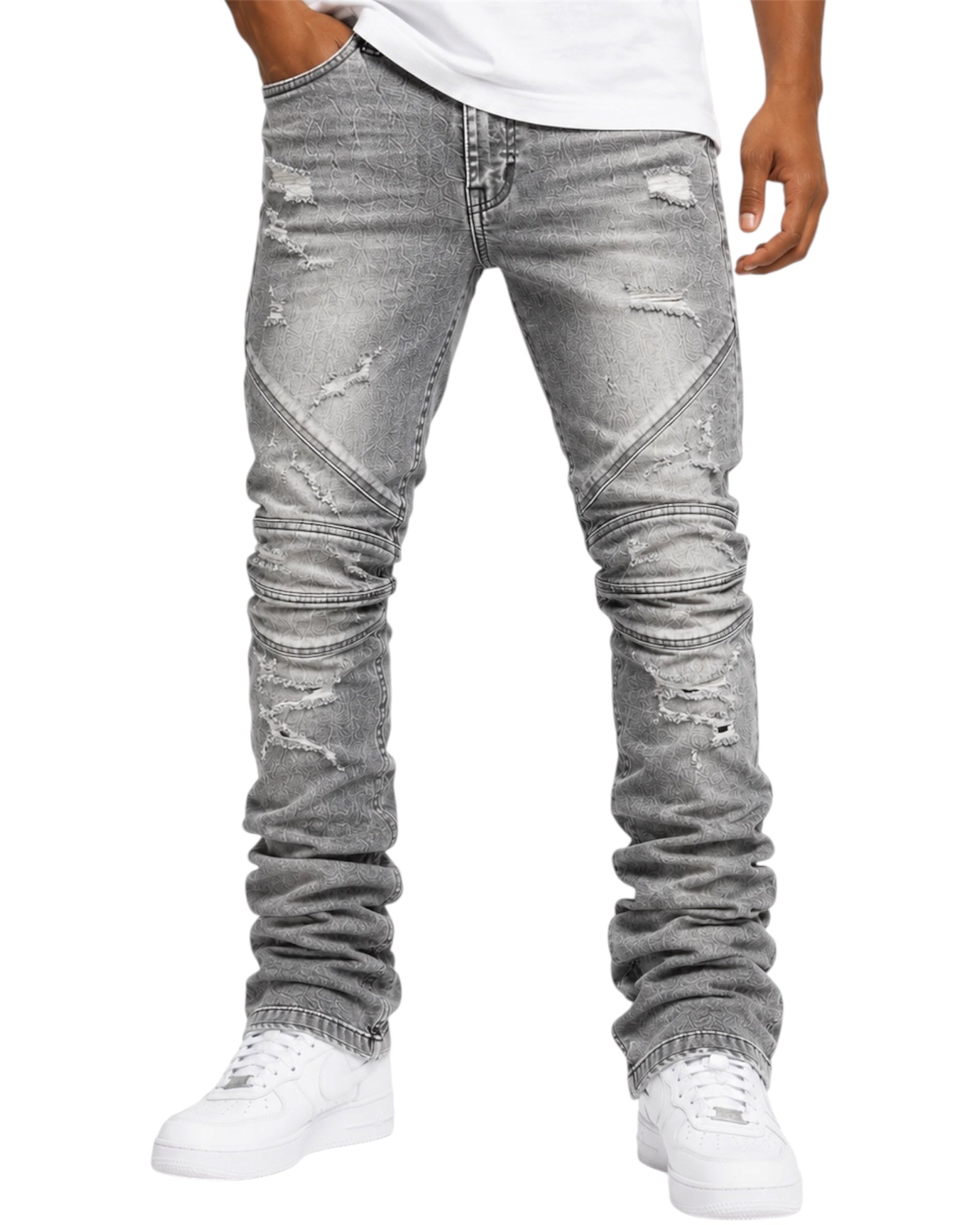 GHOST STACKED DENIM FRONT