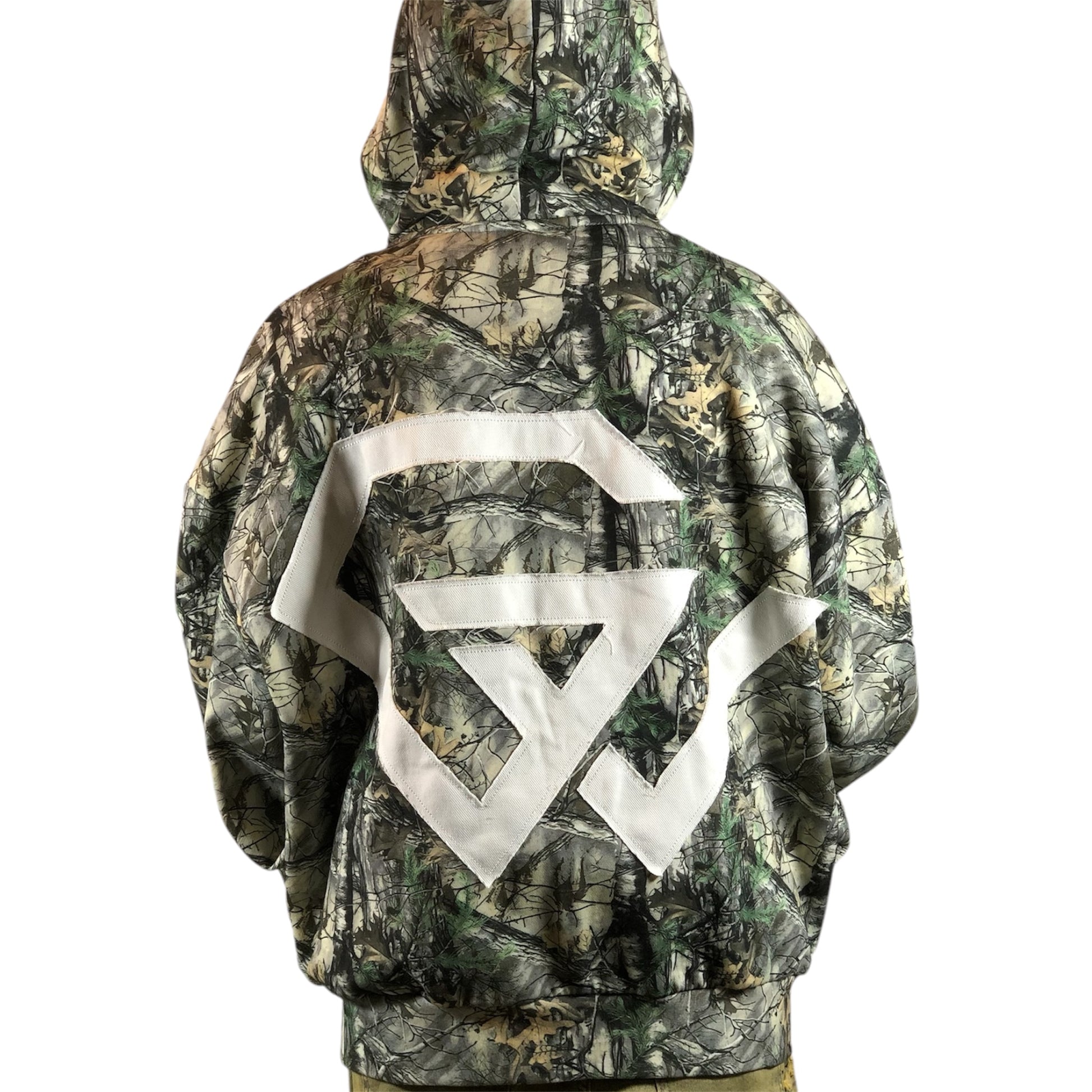 GIOVESSA CAMO ZIP HOODIE BACK