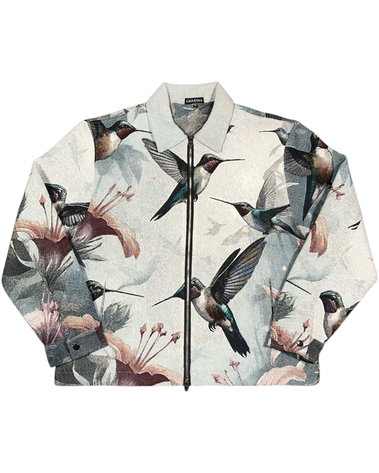 GIOVESSA HUMMINGBIRD TAPESTRY JACKET FRONT