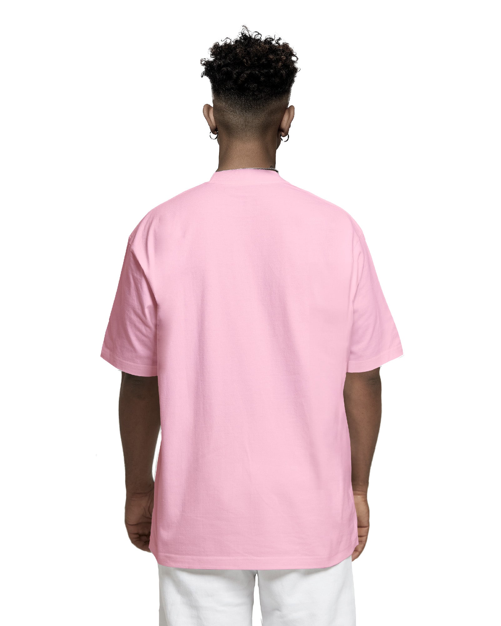 GIOVESSA POISONED OVERSIZED BOXY TEE PINK BACK