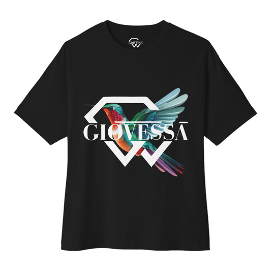 HUMMINGBIRD OS BOXY TEE BLACK